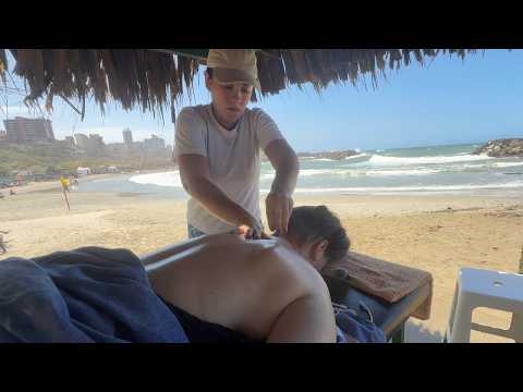 Venezolana me hace increíble masaje en una playa de La Guaira 🇻🇪