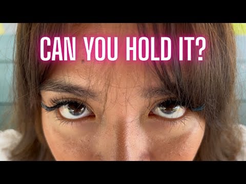This ASMR Eye Contact Challenge Gets Intense!