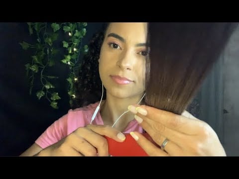 ASMR- Penteando e umectando seu cabelo 💆🏽‍♀️🪮