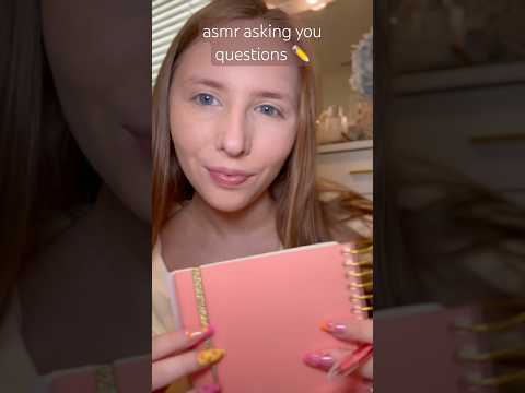 asmr asking you questions ✏️ #asmrcommunity #asmrsounds #asmrshorts #asmrtingles #asmrwriting
