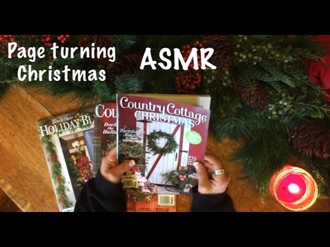 ASMR Page turning of quality Christmas magazines. Beautiful. (No talking)