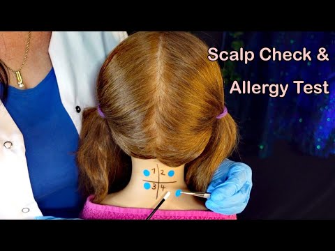 ASMR Tingly Allergy Test & Scalp Treatment (Whispered)