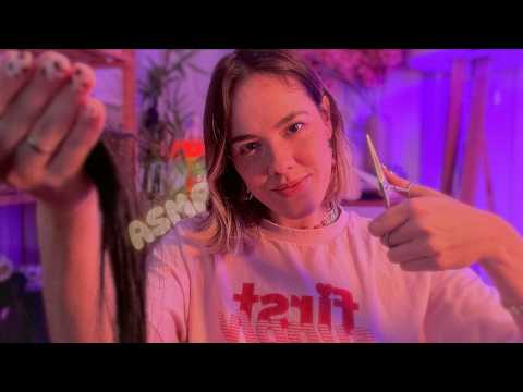 ASMR o melhor corte de cabelo pra dormir 🌙 roleplay br voz suave