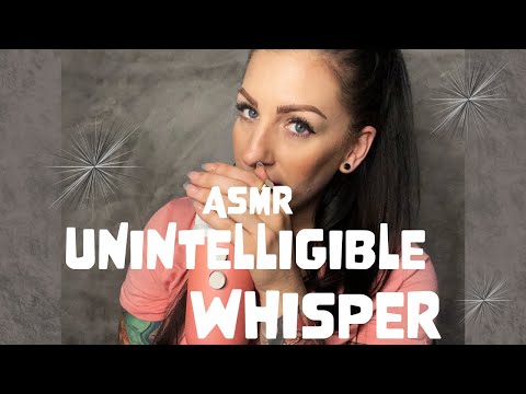 🎙️💤ASMR Unintelligible Whisper - Super Up Close Mouth Sounds 💤🎙️