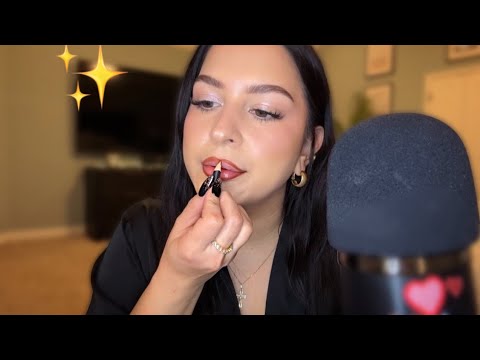 ASMR Get ready with me💄+ What I got for Christmas💋