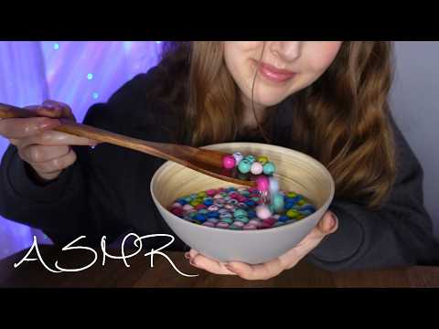 Wooden Beaded Soup ASMR with Relaxing Water Sounds