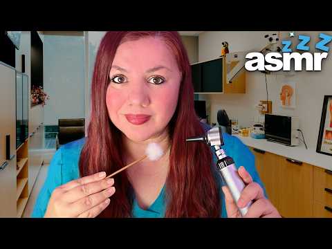 ASMR Up Close OTOSCOPE Ear Cleaning Medical Exam Roleplay