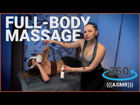 Calming Front Massage in VR 360 | ASMR Relaxation with Anna & Helen