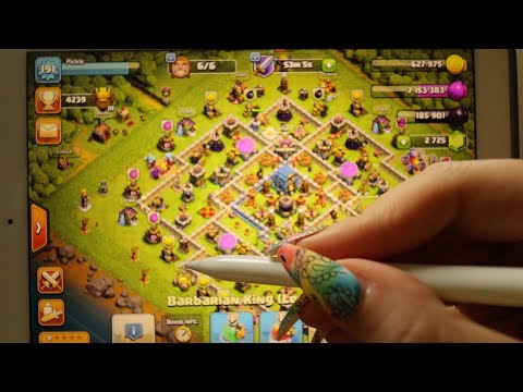 OYUN ASMR | Clash of Clans | iPad Kalem ile Oyun | Brawl Stars, Clash Royale Gösterme | Apple Pencil