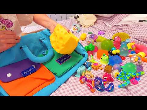 ASMR Organising My ENTIRE Fidget Collection (New Fidget Bag)