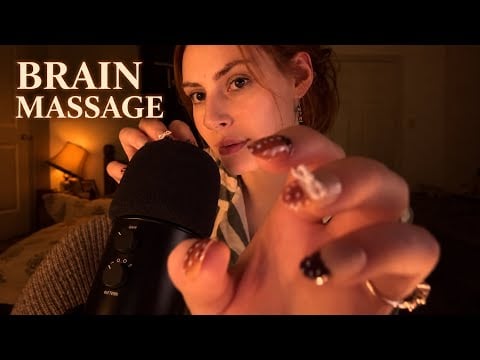 ASMR Cosy Brain Massage for Sleep 🍂| Mouth Sounds & Close Whispers