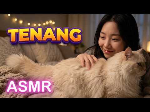 #ASMR pendengaran menikmati tenang dengan kakak baik hati #Kucing gemuk