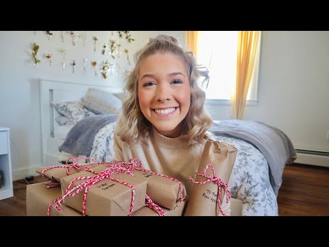 wrapping christmas gifts ASMR