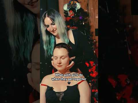 Goth girls have the most fun! #asmr #asmrvideos #hairplay #asmrsounds #asmrcommunity #gothgirl