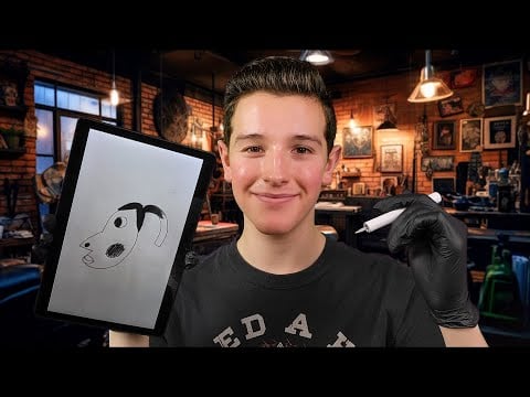 ASMR Tattoo Artist Gives You Your First Tattoo