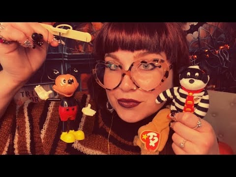 ASMR Spooky Attic Antiques 🦇🎃(antique toys, nostalgic tingles, whimsical tapping))