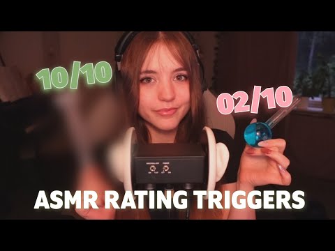 ASMR 🩷💚 Finding your favorite trigger 💚🩷 Rating 12 fun triggers with you!!!