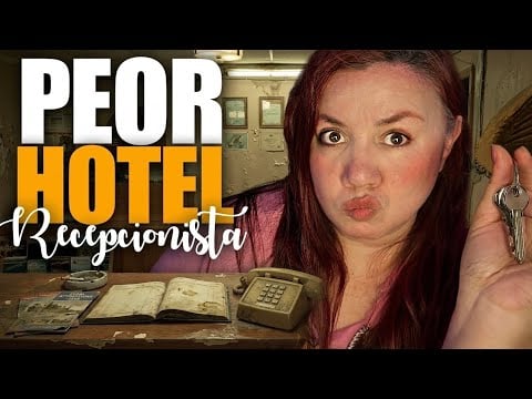 ASMR Recepcionista en el PEOR Hotel de la Ciudad | Hotel Check In para DORMIR
