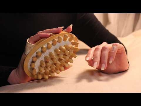 ASMR Dry Brushing & Lymphatic Massage | Full relaxation (no talking, layered sounds)