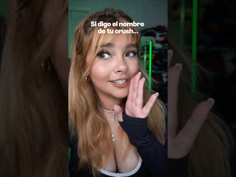 Tu CRUSH te debe un 💋 gracias a mí #asmr #asmrtriggers
