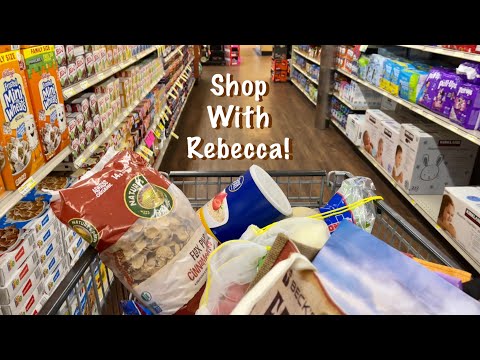 ASMR Grocery shop with Rebecca! (Soft Spoken version) Vlog style shopping trip & grocery haul!