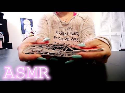 ASMR Tingle Page Turning | Water Damaged Notebook | Smoothing Pages | Long Nails | Candiikonyt ASMR