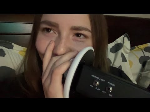 Super Close EAR TO EAR Whispers w/ 3DIO~Mouthsounds and some echos