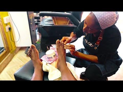 Satisfying ASMR Foot Massage And Pedicure
