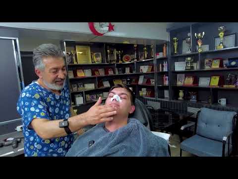 ULTIMATE ASMR BARBERSHOP: SODA HAIR WASH, RAZOR SHAVE & BLACKHEAD MASK FOR DEEP RELAXATION!