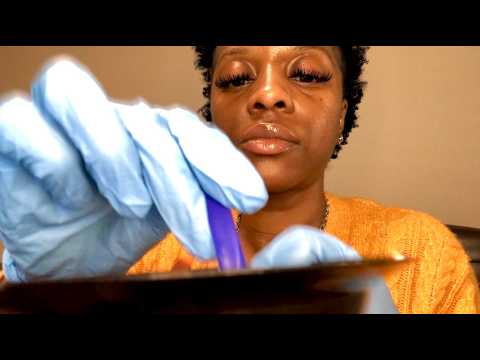 ASMR 💜 Summer Flare Up Eczema Treatment Roleplay (typing + glove sounds)