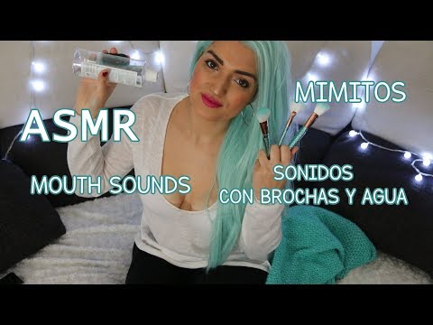 ASMR BINAURAL| Mimitos |SIENTE UN COSQUILLEO POR TODO TU CUERPO agua, brochas , besitos