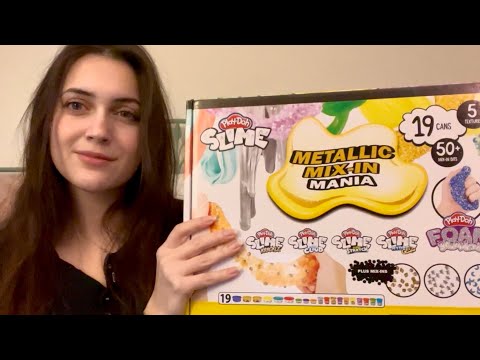 ASMR Mega Slime Kit Unboxing (tapping, soft spoken)