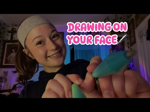 ASMR- Lofi Drawing On Your Face 🖊️