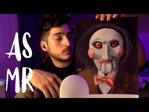 ASMR te enseño MIS DIBUJOS!!!✍🤔