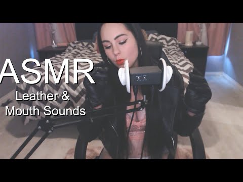 Leather Gloves/Jacket & Repetitive Mouth Sounds 🧥👄