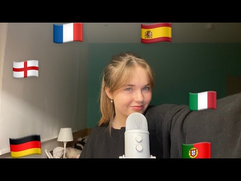 ASMR IN DIFFERENT LANGUAGE/ DIFERENTES IDIOMAS