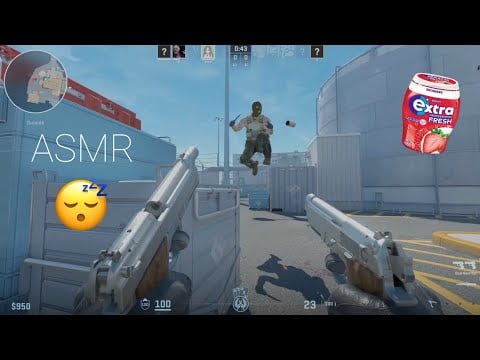 ASMR Counter Strike 2 relaxing rambling & gum chewing ♡
