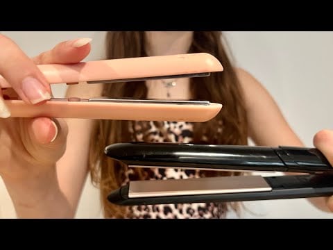 ASMR Straightening your imaginary hair | hair brushing | hair combing | spray sounds