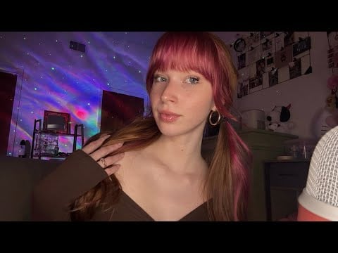 Cozy ASMR ⋆｡°✩ yapping you to sleep, fluffy mic & rain sounds w/ random trinket show n tell 