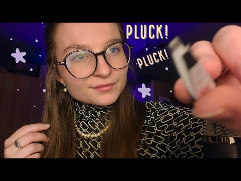 ASMR Plucking YOUR Bushy Eyebrows 👀 - Dutch 🇧🇪