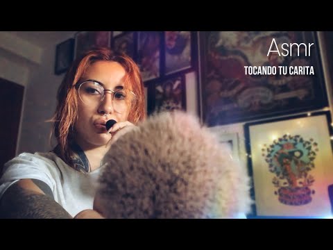 ASMR Tocando Tu Carita y Visuales Relajantes con Brochas