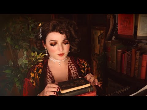 ASMR 1920s Library (Soft Spoken, Book Tapping & Tracing)