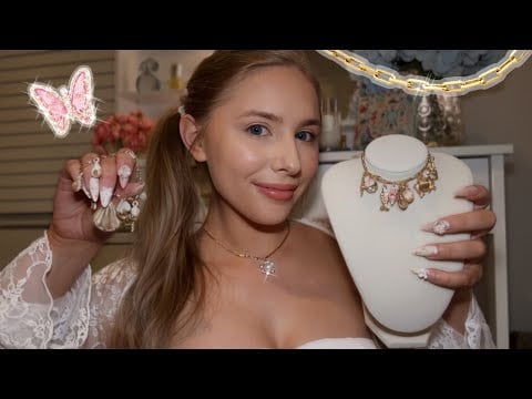 ASMR Making You a Custom Charm Necklace ⚜️🤍✨ (charm boutique)