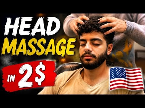 💆‍♂️ Ultimate Head Massage Relaxation 😌 | Stress Relief in Just $2 | ASMR Barbershop Experience 