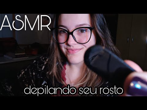 ASMR • depilando seu rosto com laser! #roleplay