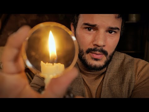 ASMR for Pain Relief | Low Light Vintage Eye Exam (Extended Sleep Version) Close Personal Attention