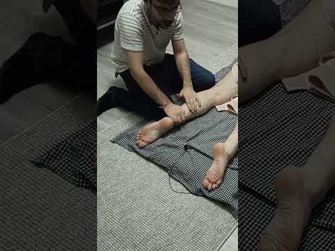Post-workout relaxation treatment for hamstring muscles #satisfying #relaxing #asmr #shorts