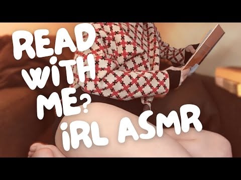 Get cosy and read with me | IRL ASMR | Book Pages | Reading between rambling