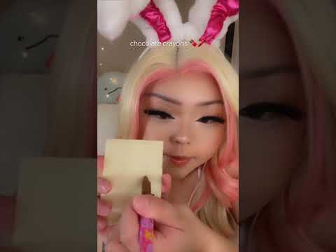 CHOCOLATE CRAYONS #mukbang #asmr #eatingsounds