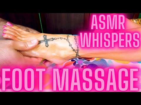 Ultimate Tingly Foot Massage and Whispering ASMR Sleep Guaranteed